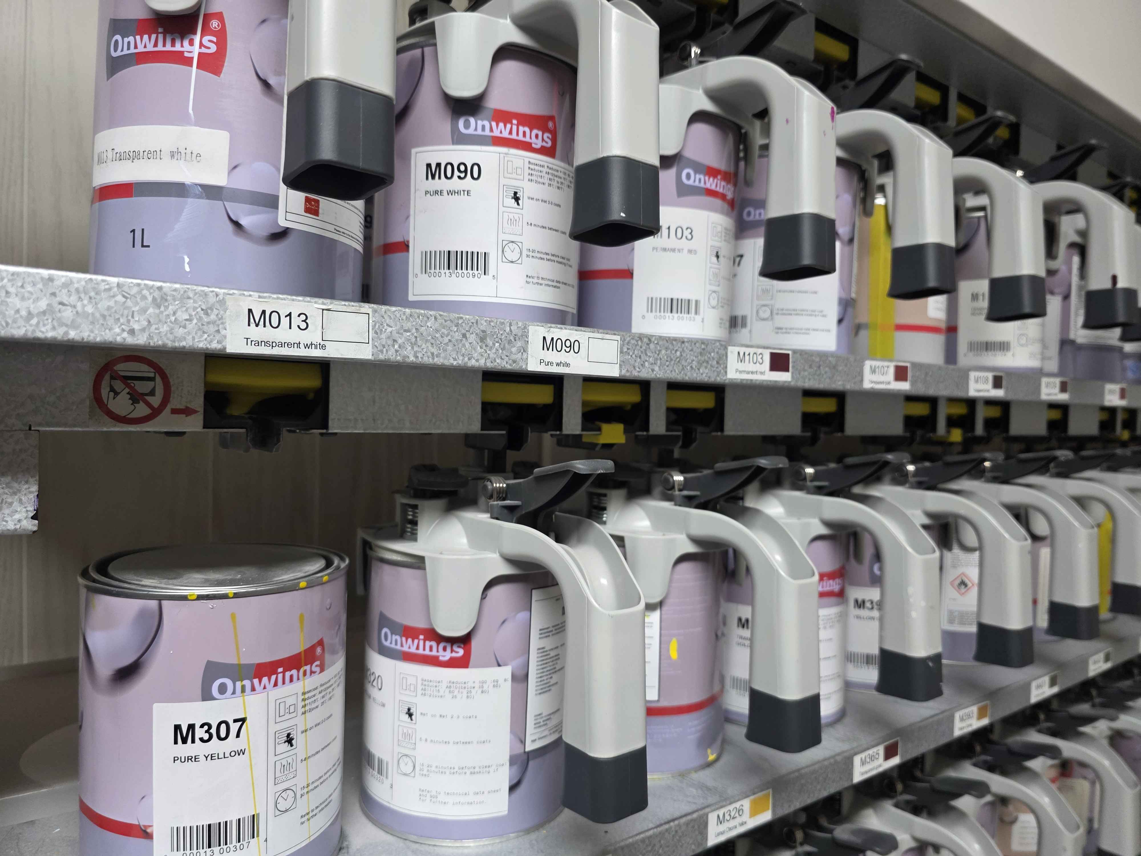 Computerized paint color matching system at CarTech Automotive in Smyrna, TN